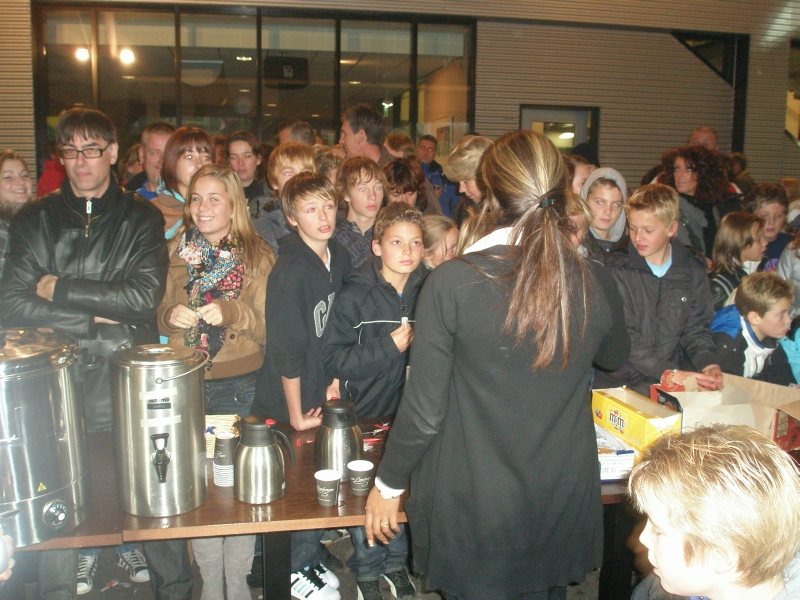 De catering had het heel erg druk vanavond